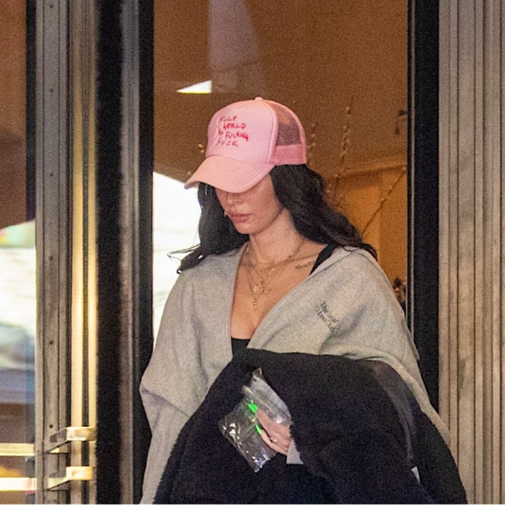Machine Gun Kelly “Hello World You Fuckin Suck” Pink Team Trucker Hat